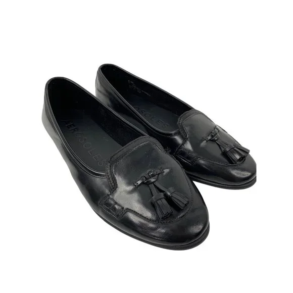 Aerosoles Brooks Black Tassel Loafers Ballet Flats Size 8.5 New - Picture 2 of 12